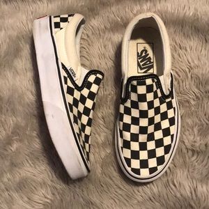 Checkerboard Slip-On Vans
